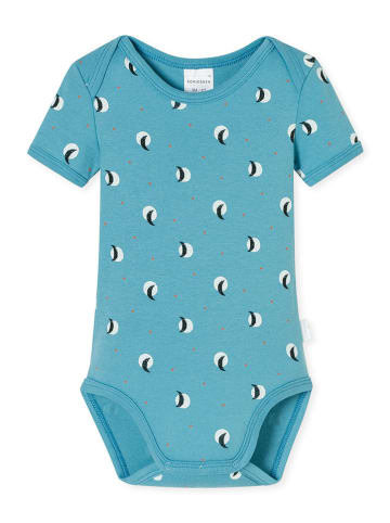 Schiesser 2-delige set: rompers turqoise