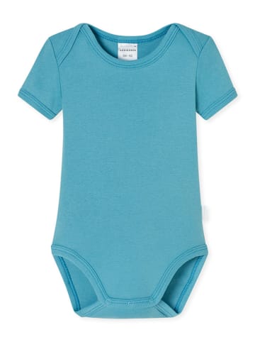Schiesser 2-delige set: rompers turquoise