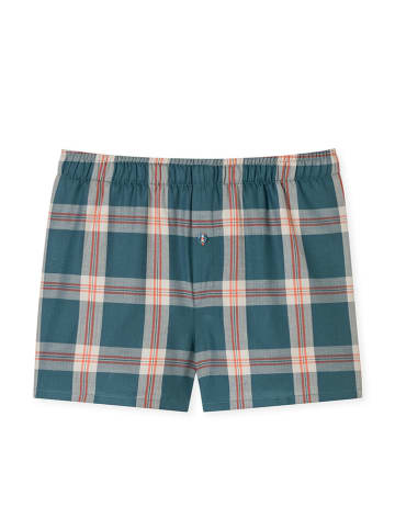 Schiesser 2-delige set: boxershorts groen/zwart