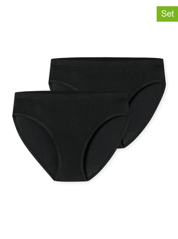 Schiesser 2er-Set: Slips in Schwarz