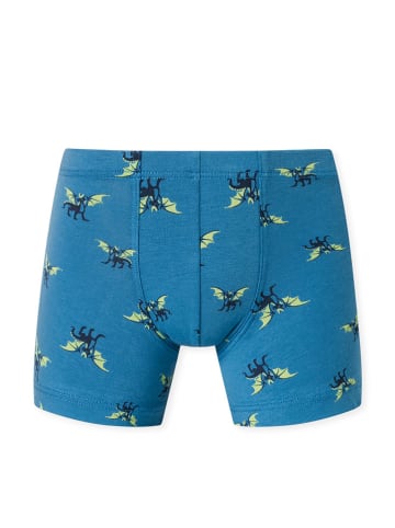 Schiesser 5er-Set: Boxershorts in Blau/ Hellblau/ Dunkelblau