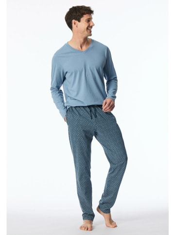 Schiesser Pyjamabroek blauw