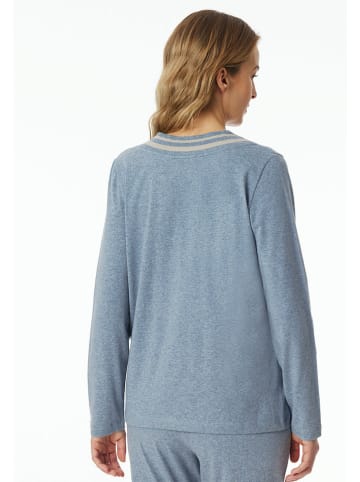 Schiesser Pyjama-Oberteil in Blau