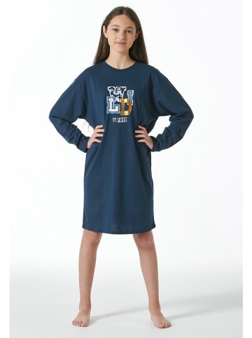 Schiesser Nachthemd donkerblauw