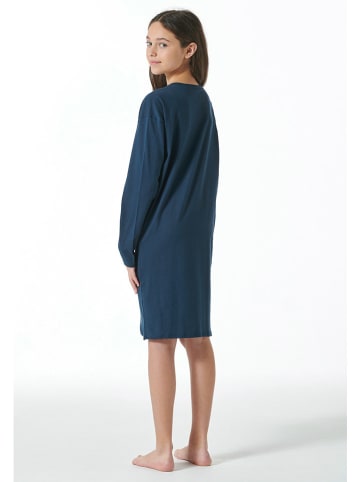 Schiesser Nachthemd donkerblauw