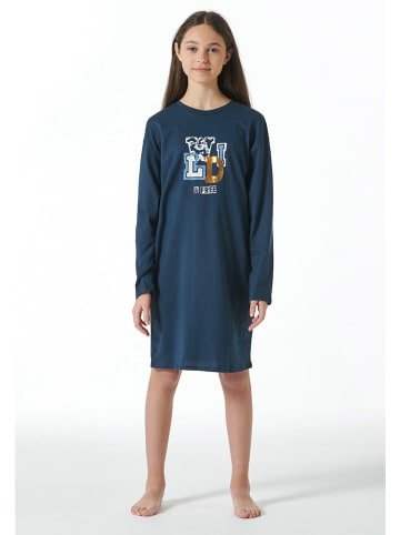 Schiesser Nachthemd donkerblauw