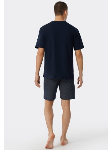 Schiesser Pyjama in Dunkelblau
