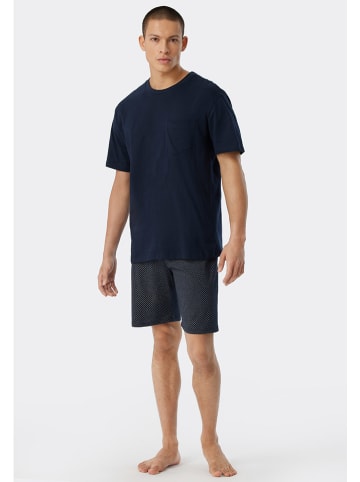 Schiesser Pyjama in Dunkelblau