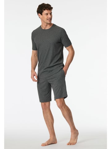 Schiesser Pyjama in Anthrazit