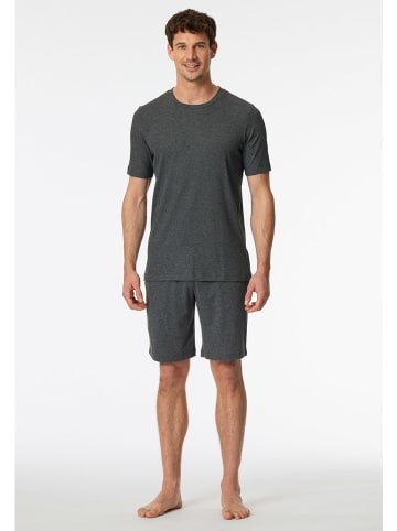 Schiesser Pyjama in Anthrazit