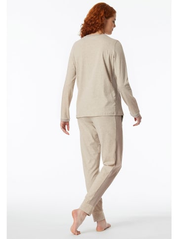 Schiesser Pyjama in Beige