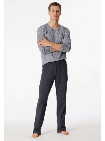 Schiesser Pyjama grijs/antraciet