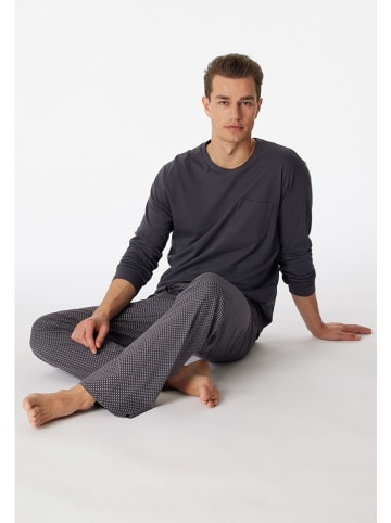 Schiesser Pyjama antraciet