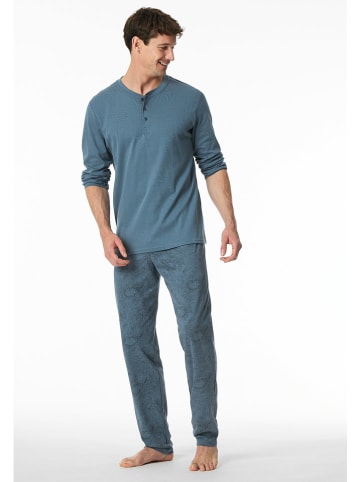 Schiesser Pyjama in Blaugrau