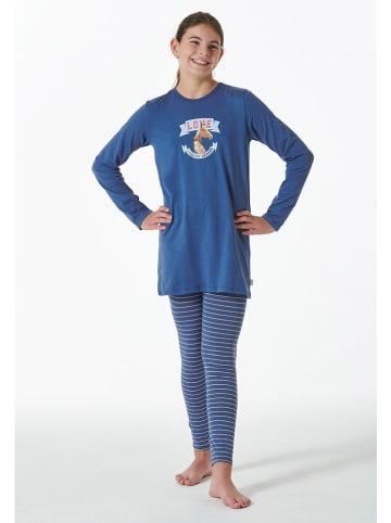 Schiesser Pyjama in Blau
