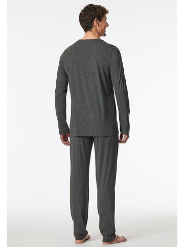 Schiesser Pyjama in Anthrazit