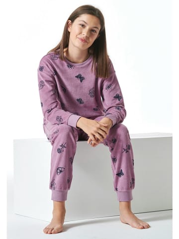 Schiesser Pyjama in Lila
