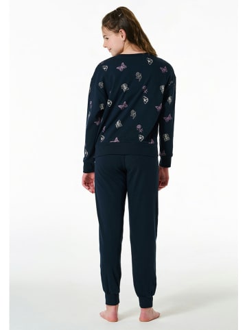 Schiesser Pyjama in Dunkelblau
