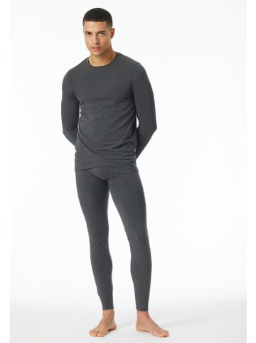 Schiesser Pyjamashirt antraciet