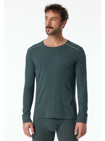 Schiesser Pyjamashirt antraciet