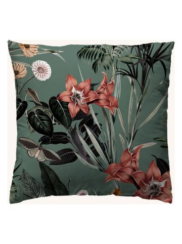 ethere Perkal kussensloop "Jungle" groen