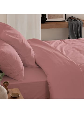ethere Perkal-Spannbettlaken in Rosa