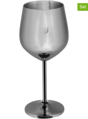 Berlinger Haus 2er-Set: Edelstahl-Weingläser - 550 ml
