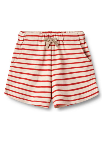 Wheat Shorts "Kalle" in Creme/ Rot