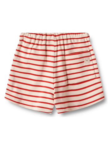 Wheat Shorts "Kalle" in Creme/ Rot