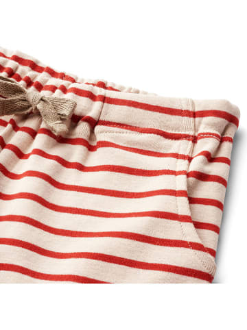Wheat Shorts "Kalle" in Creme/ Rot