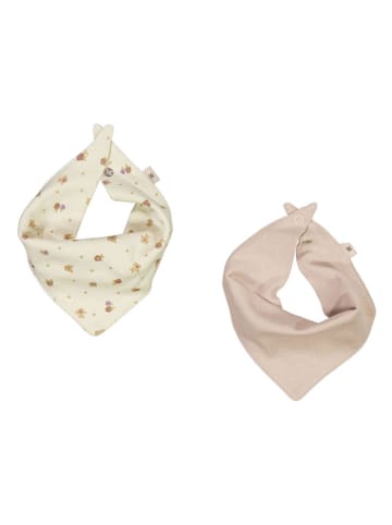 Wheat 2er-Set: Dreieckstücher in Creme/ Rosa