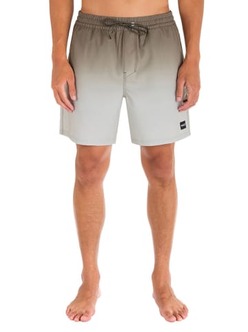 Hurley Badeshorts in Hellbraun/ Creme