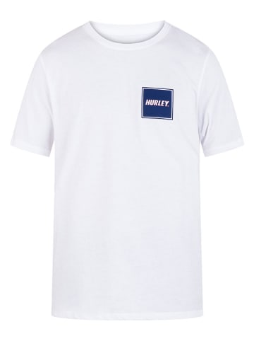 Hurley Koszulka w kolorze biało-niebieskim