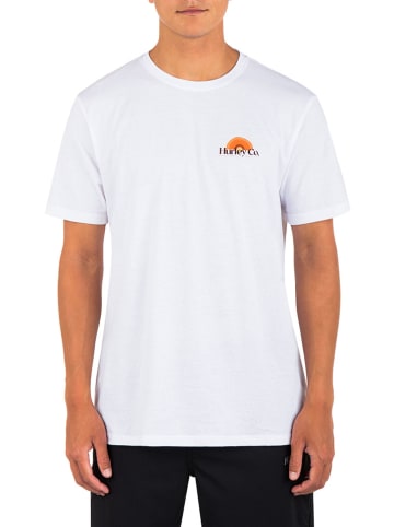 Hurley Shirt in Weiß/ Orange