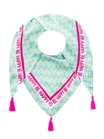 Zwillingsherz Dreieckstuch in Mint - (L)200 x (B)95 cm