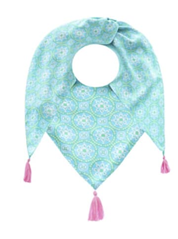 Zwillingsherz Dreieckstuch in Mint - (L)200 x (B)95 cm