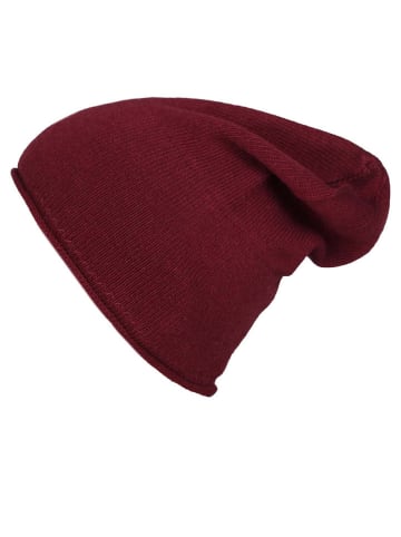 Zwillingsherz Beanie bordeaux