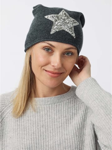 Zwillingsherz Beanie in Anthrazit
