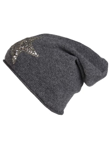 Zwillingsherz Beanie in Anthrazit