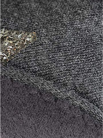 Zwillingsherz Beanie in Anthrazit