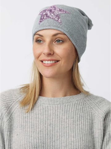 Zwillingsherz Beanie grijs