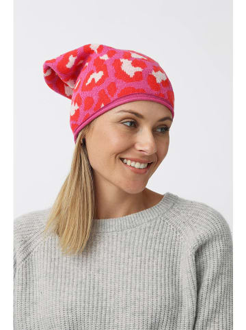 Zwillingsherz Czapka beanie w kolorze różowym
