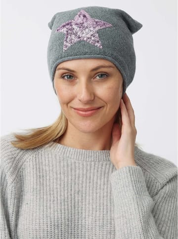 Zwillingsherz Beanie grijs