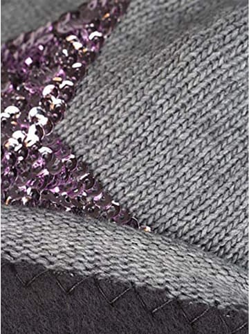 Zwillingsherz Beanie in Grau