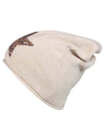 Zwillingsherz Beanie in Beige