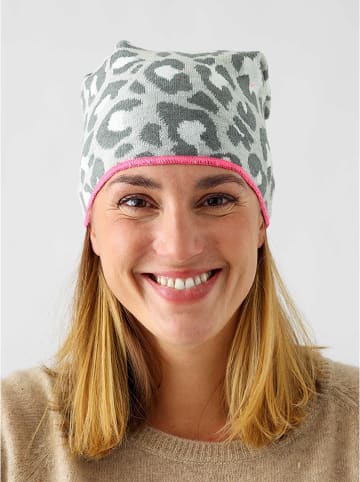 Zwillingsherz Beanie in Grau
