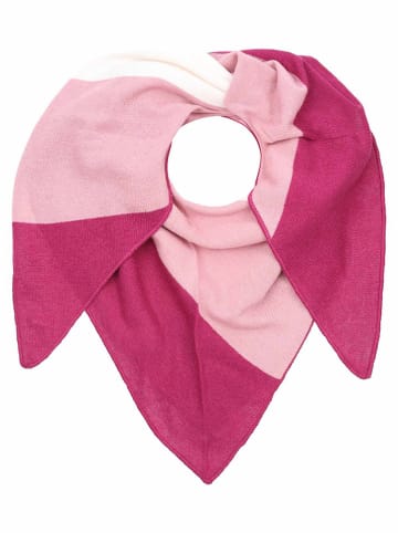 Zwillingsherz Dreieckstuch in Rosa/ Pink - (L)200 x (B)130 cm