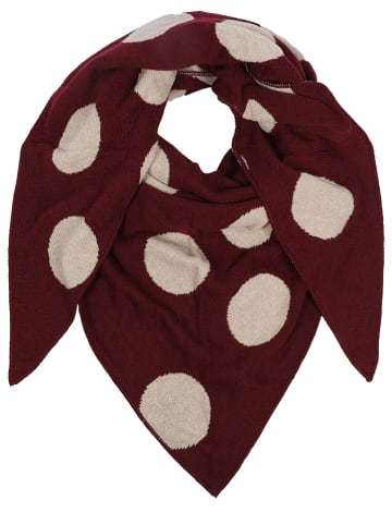 Zwillingsherz Driehoekige sjaal bordeaux - (L)200 x (B)130 cm
