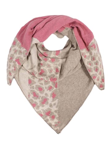 Zwillingsherz Driehoekige sjaal beige - (L)200 x (B)130 cm