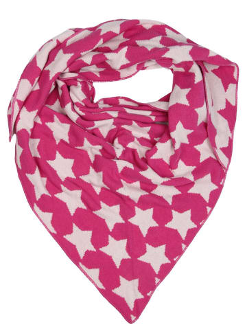 Zwillingsherz Dreieckstuch "Sterne" in Pink - (L)200 x (B)100 cm